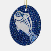 Ornement bleu de mosaïque de poissons (Droite)