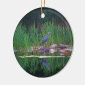 Ornement bleu de nature d'étang de réflexion de (Gauche)