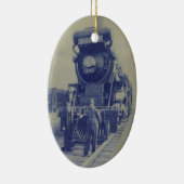 Ornement bleu de Noël de comète (Droite)