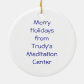 Ornement bleu de symbole de l'OM (Dos)