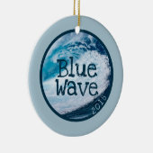 Ornement bleu de vague de PWDP (Droite)