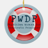 Ornement bleu de vague de PWDP (Dos)