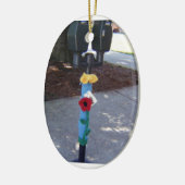 Ornement bombardé par fil de parcomètres (Gauche)