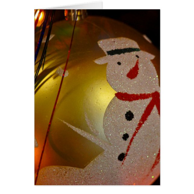 Ornement Bonhomme de Neige givré (Devant)