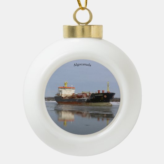 Ornement boule ou flocon de neige Algocanada (Devant)