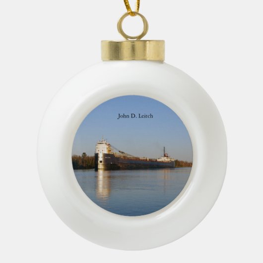 ornement boule ou flocon de neige John D. Leitch (Devant)