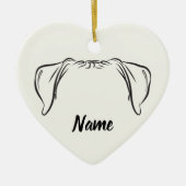 Ornement Boxer - PAWSitivement Obéissant  (Devant)