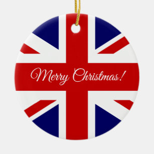 Ornement britannique d'arbre de Noël de drapeau