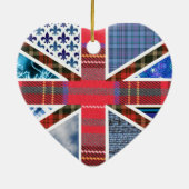 Ornement britannique de motif de tissu de tartan (Dos)
