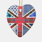 Ornement britannique de motif de tissu de tartan (Gauche)