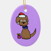 Ornement Brown de Labrador (Dos)