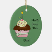 Ornement Brown de Noël de petit gâteau (Droite)