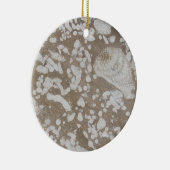 Ornement Brown et blanc des fossiles du Dévonien (Droite)