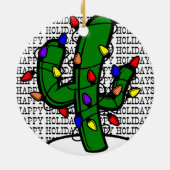 Ornement Cactus de Noël (Dos)
