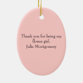 Ornement Cadeau Flower Girl (Dos)