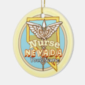 Ornement Caducée d'infirmière du Nevada (Gauche)