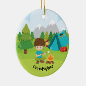 Ornement campant personnalisé unique de Noël (Droite)