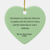 Ornement cardiaque à deux faces - Photo & Verse Ke (Dos)