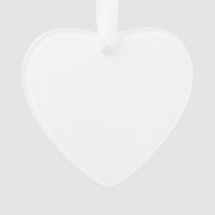 Ornement cardiaque acrylique Faites votre propre