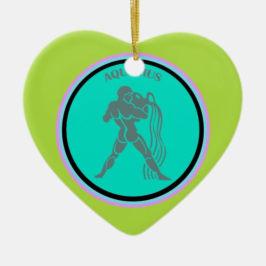 Ornement cardiaque Aquarius (Devant)