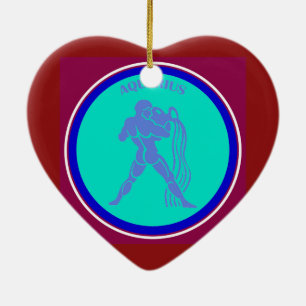 Ornement cardiaque Aquarius