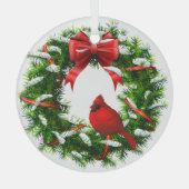 Ornement cardinal de Noël (Recto)