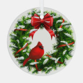 Ornement cardinal de Noël (Verso)