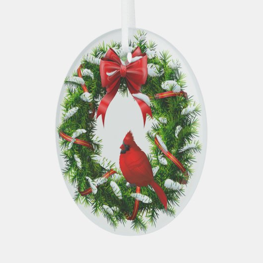 Ornement cardinal de Noël (Avant gauche)