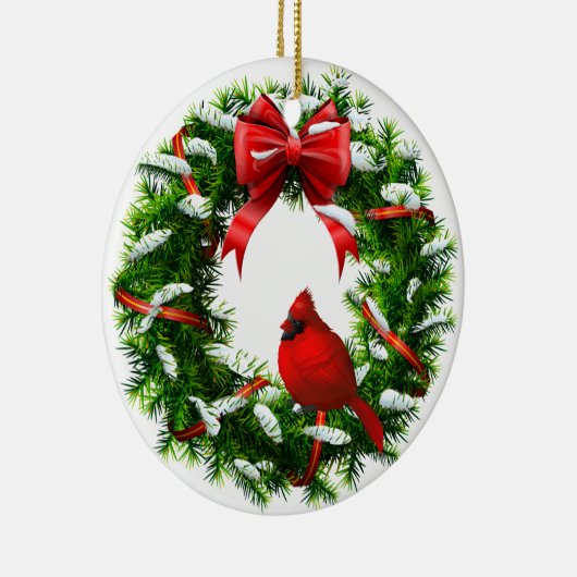 Ornement cardinal de Noël (Droite)