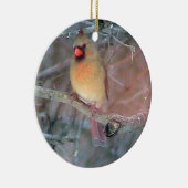 Ornement cardinal femelle de Noël (Droite)