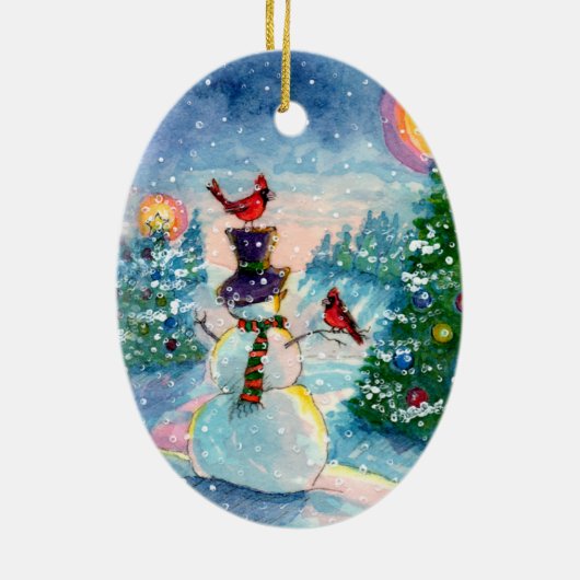 Ornement cardinal rouge (Dos)