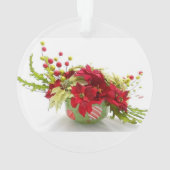 Ornement cardinal rouge de Noël (dos)