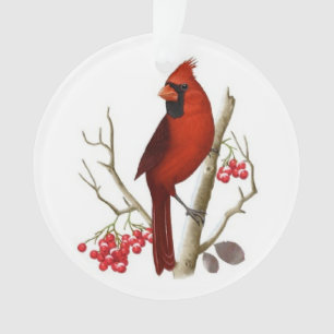 Ornement cardinal rouge de Noël
