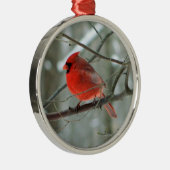 Ornement Cardinal Rouge Premium (Droite)