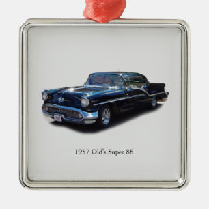Ornement Carré Argenté 1957 Ans 88