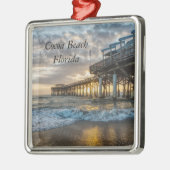 Ornement Carré Argenté 1er Sunrise 2017 Cocoa Beach (Gauche)