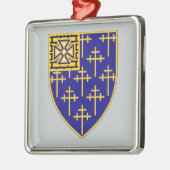 Ornement Carré Argenté 34e régiment d'infanterie (Gauche)