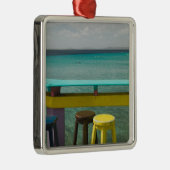 Ornement Carré Argenté ABC Islands, BONAIRE, Kralendijk :Vue sur l'océan (Droite)