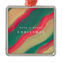 Abstract Hand Painted Pattern Flat Holiday Card