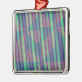 Ornement Carré Argenté Abstrait (Gauche)