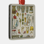 Ornement Carré Argenté Accessoires romains (Droite)