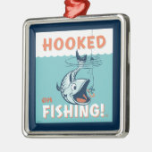 Ornement Carré Argenté Accompagné sur la pêche (Gauche)