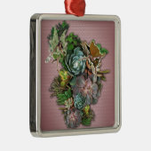 Ornement Carré Argenté Affichages successifs (Droite)