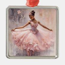 Africain Américain Sugar Plum Fairy Pink Flower Tu