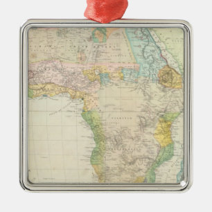 Ornement Carré Argenté Afrique 26