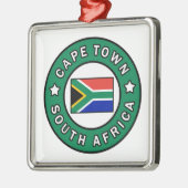 Ornement Carré Argenté Afrique du Sud du Cap (Gauche)