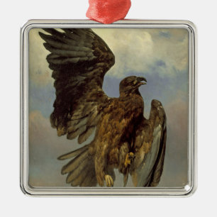 Ornement Carré Argenté Aigle blessé (par Rosa Bonheur)
