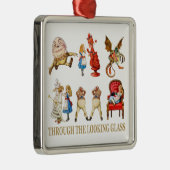 Ornement Carré Argenté Alice par le psyché (Droite)