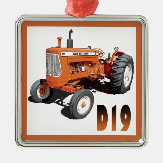 Ornement Carré Argenté Allis-Chalmers D19 (Devant)