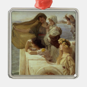 Ornement Carré Argenté Alma-Tadema chez Cradle de l'Aphrodite, 1908